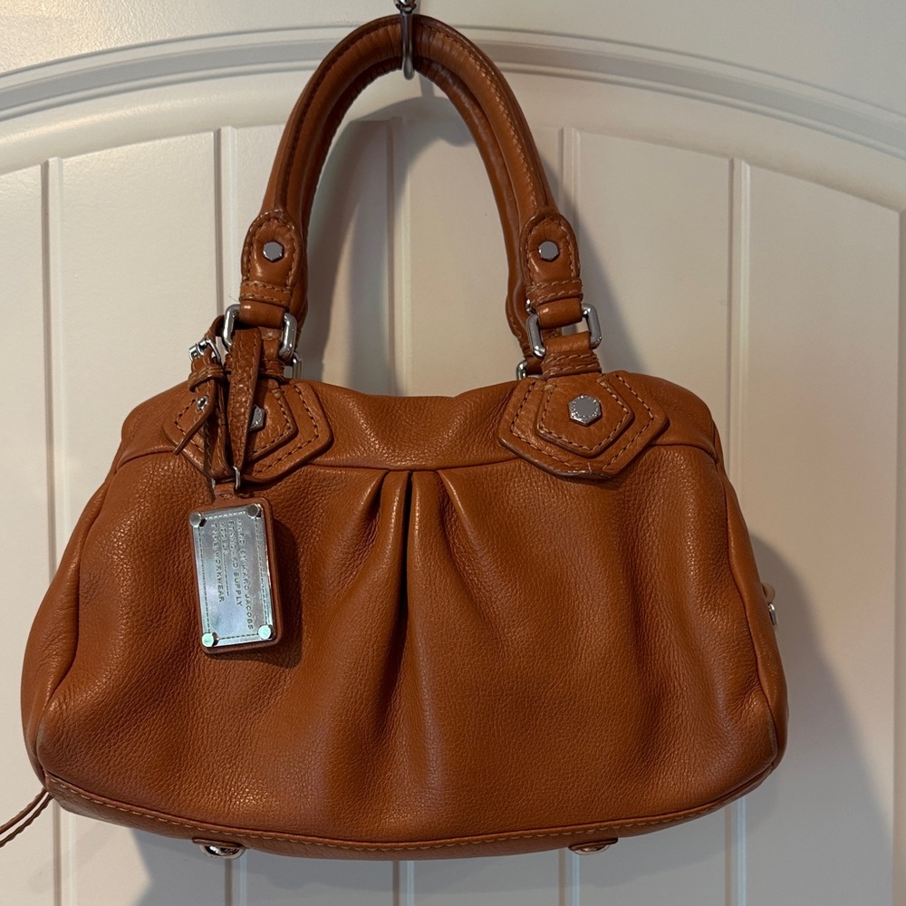 Marc Jacobs Baby Groove Cognac Brown Leather Satchel